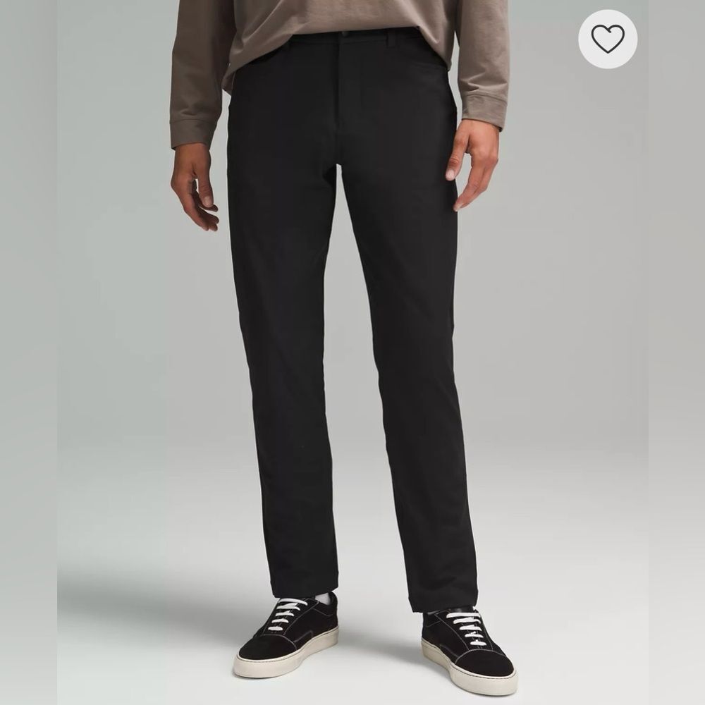 LULULEMON Men’s ABC Classic-Fit 5 Pocket Pant 32 Warpstreme‎ Black Wrinkle Free